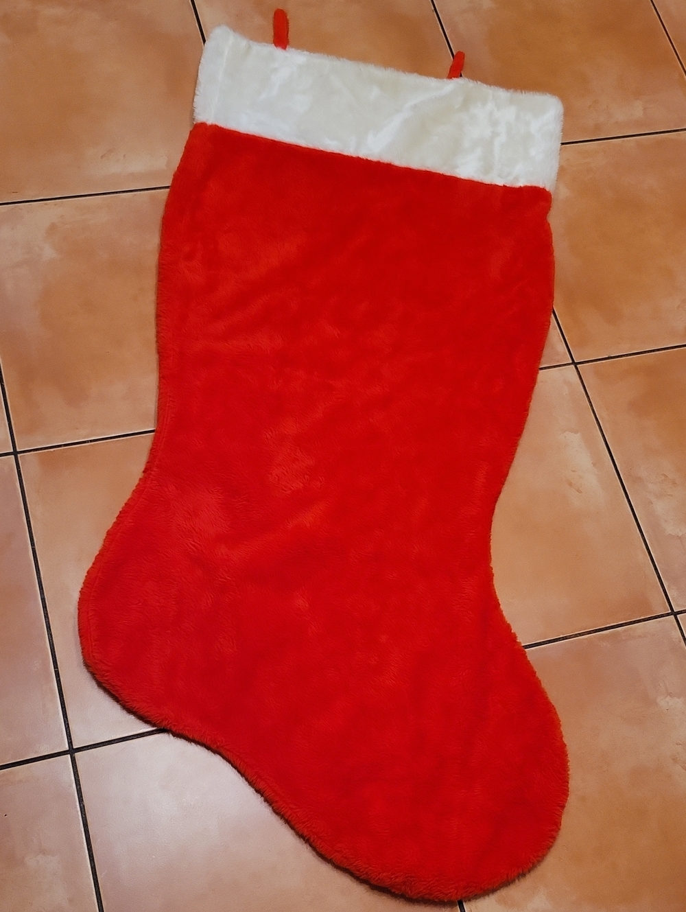 Vintage Jumbo Plush Christmas Stocking